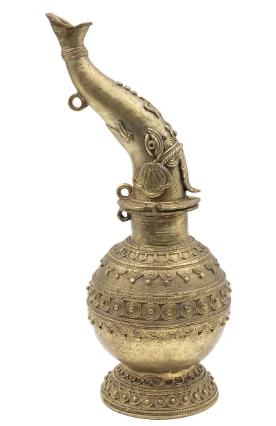 Dokra Table Top Elephant Watter