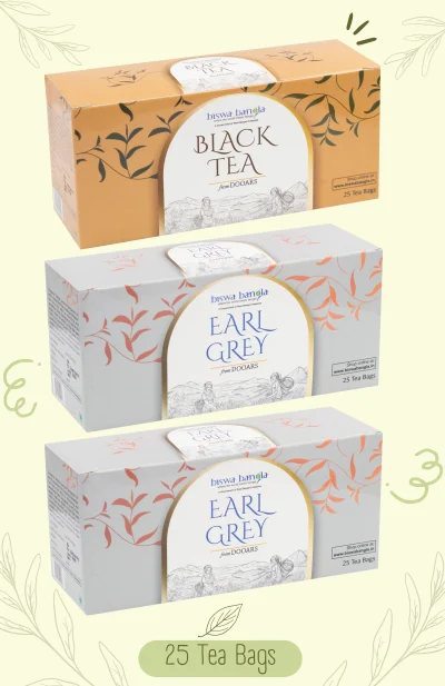150g Black & Earl Grey Tea Bags from Chengmari Tea Garden - Pack of 3