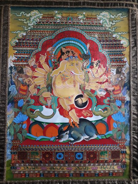 GANESHA (Sanrskrit) or CHOG DHAK (Tibetan) Painting - Image 4