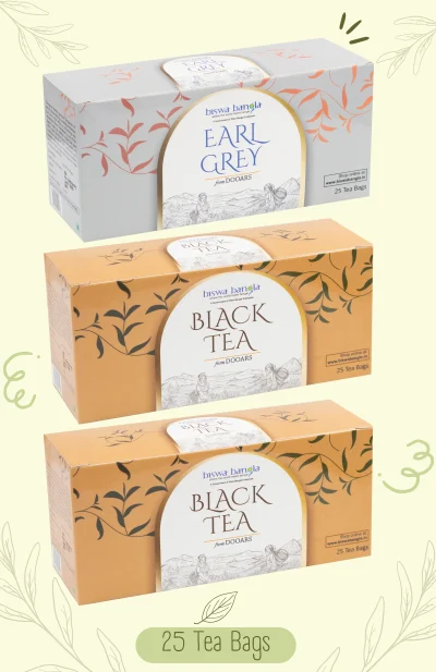 150g Black & Earl Grey Tea Bags from Chengmari Tea Garden - Pack of 3