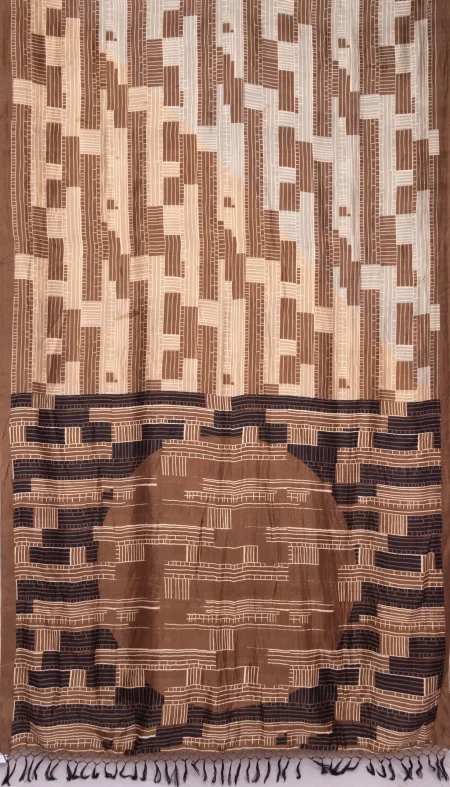 Printed Silk Saree - Multi Colour - Image 4