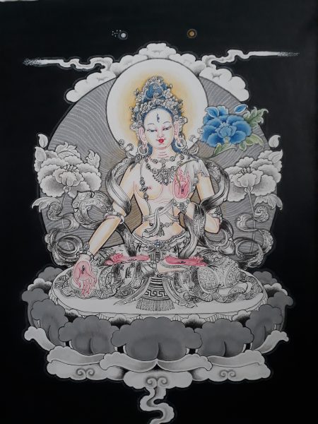 VAJRASATTVA (Sanskrit) / DORJEE TSEMPA (Tibetan) Painting