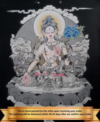 VAJRASATTVA (Sanskrit) / DORJEE TSEMPA (Tibetan) Painting