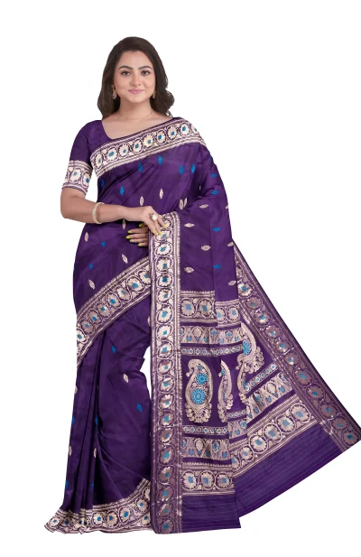 Baluchari Silk Saree - Blue