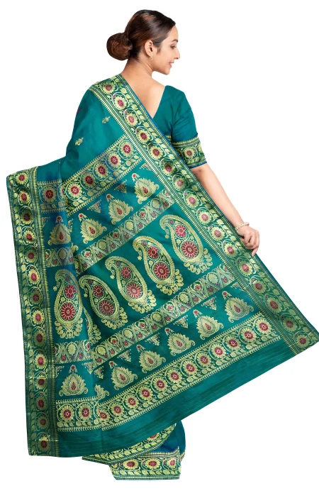 Baluchari Pargalani Silk Saree - Image 2