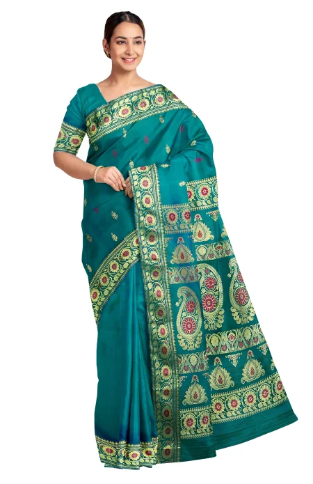 Baluchari Pargalani Silk Saree - Image 3