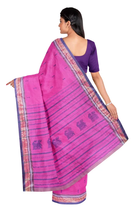 Garod Silk Saree - Pink - Image 2