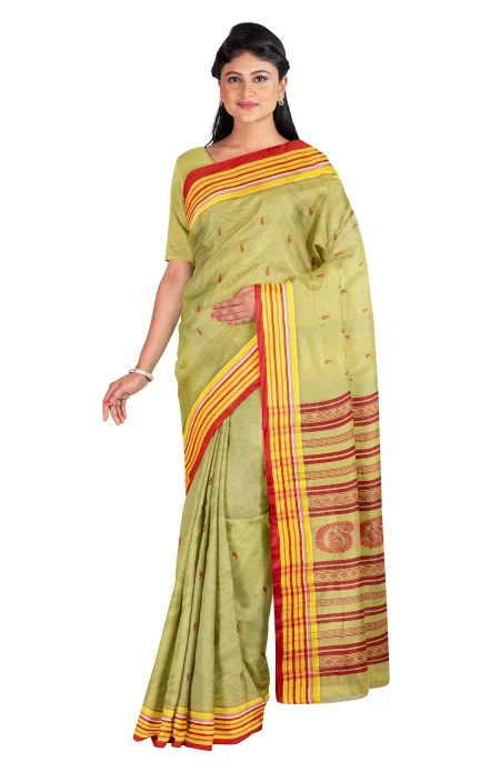 Garod Silk Saree - Mosh Green - Image 3