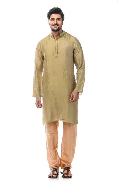 Garod Sabudana Kurta - Olive - Image 2