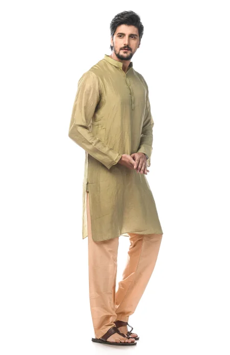 Garod Sabudana Kurta - Olive