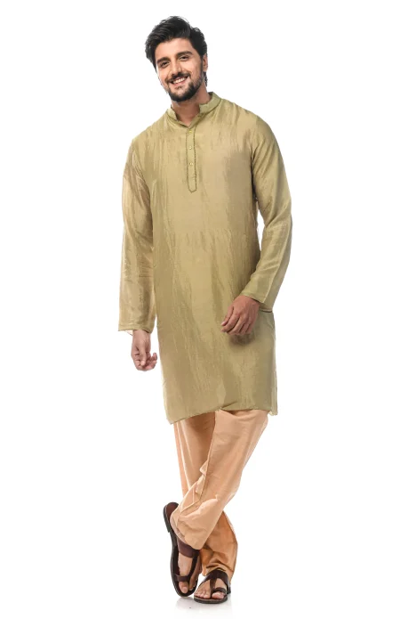 Garod Sabudana Kurta - Olive - Image 3