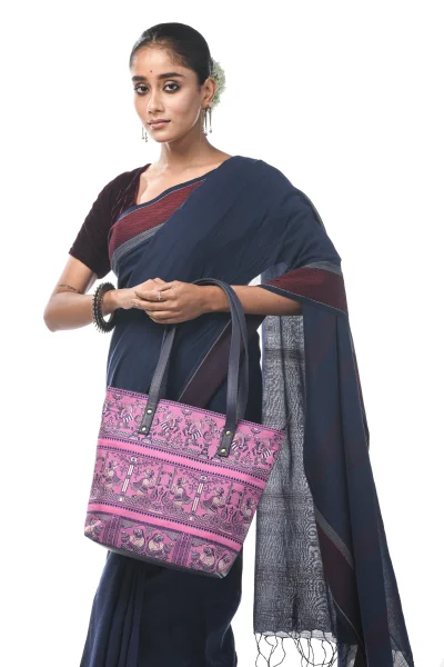 Santipuri Cotton Saree - Blue