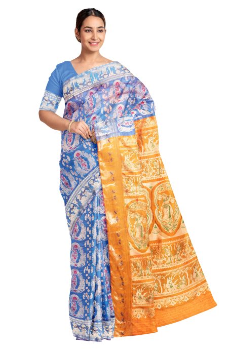 Swarnachari Silk Saree - Multi Colour - Image 3