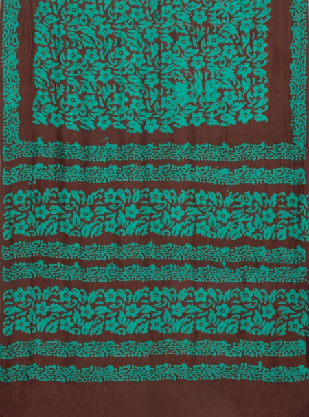 Batik Silk Saree - Multi Colour - Image 4