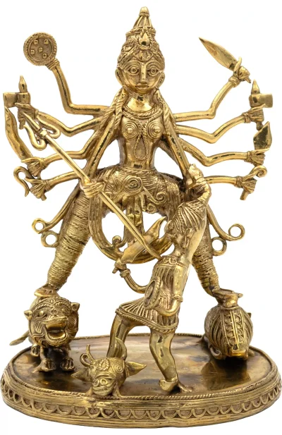 Dokra Table Top Mahisasur Mardini
