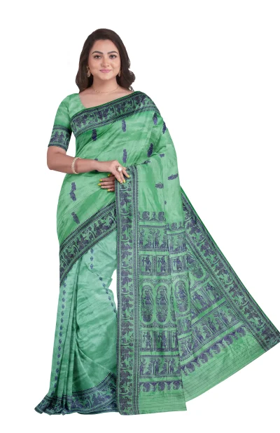 Baluchari Silk Saree - Green