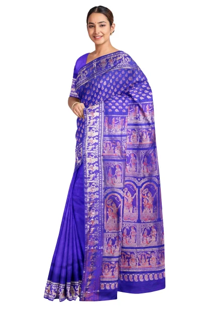Baluchari Silk Saree - Blue