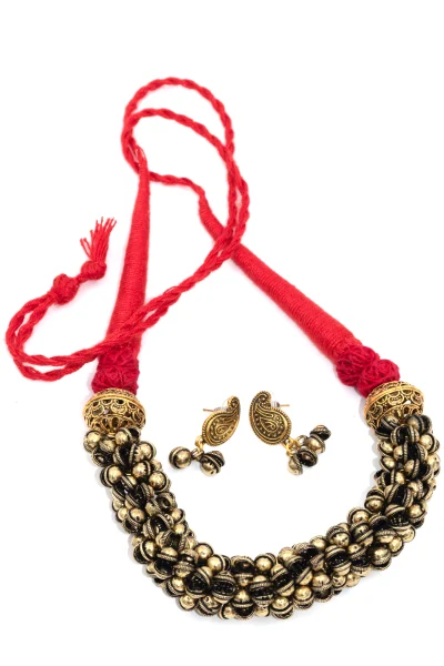 Handmade Ghungroo Crochet Set with thread