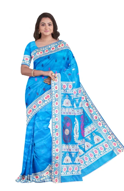 Baluchari Silk Saree - Blue