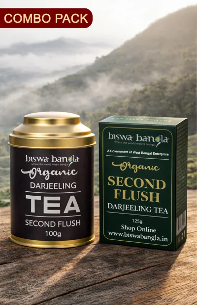 225g Organic 2nd Flush Darjeeling Tea from Makaibari Tea Garden (Combo Pack)