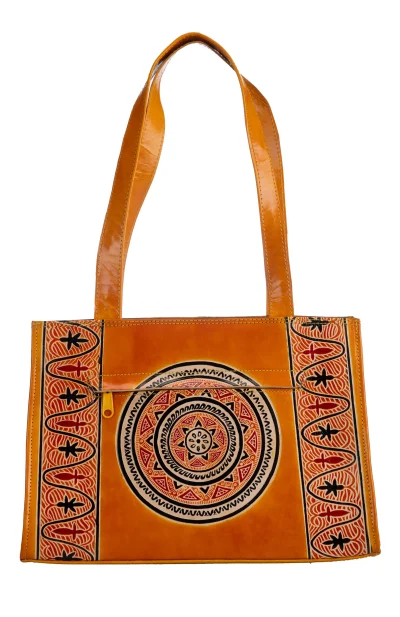 Shantiniketan Leather Ladies Handbag