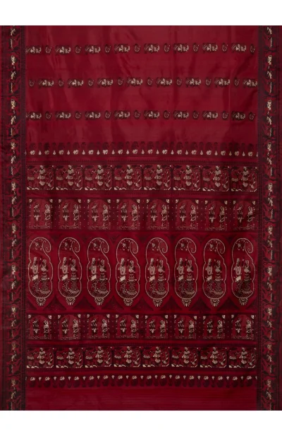Baluchari Silk Saree - Maroon