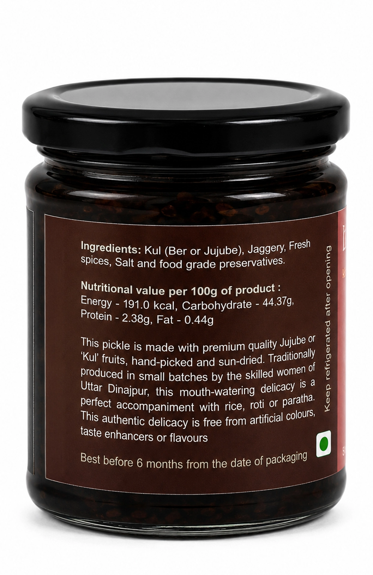 500g Sweet Jujube Pickle (Mishti Kuler Achaar) set of two packs - Image 2