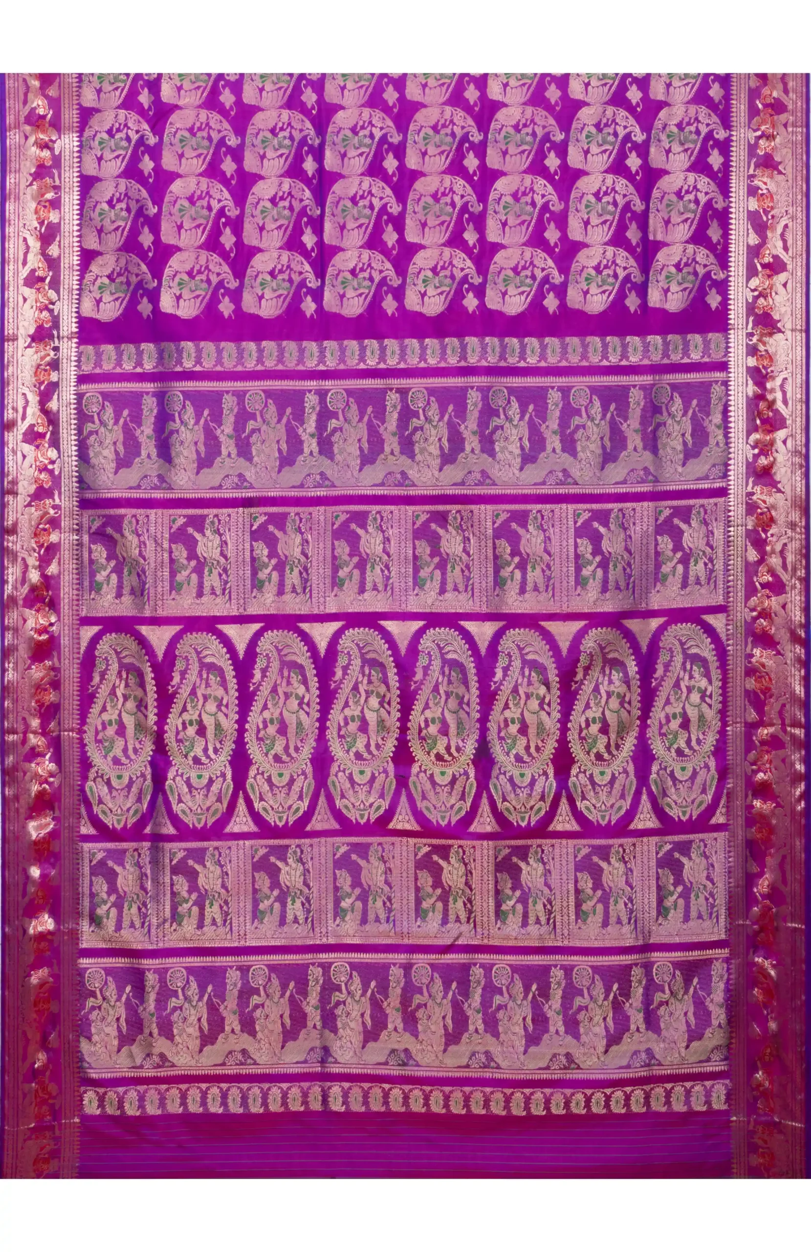 Baluchari Silk Saree - Purple