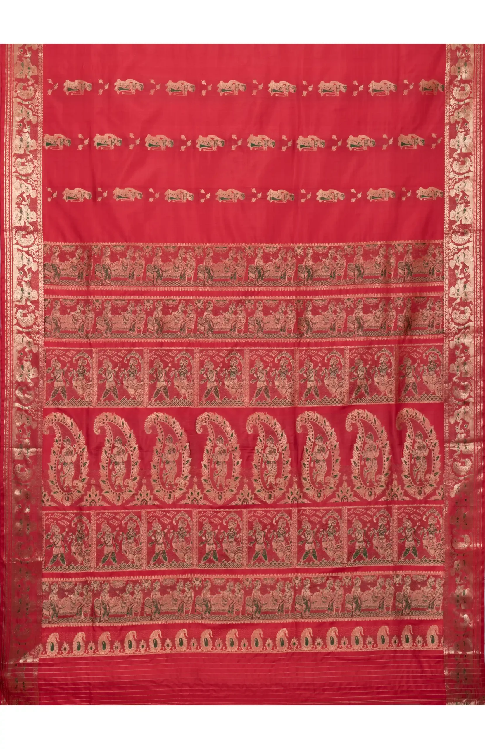 Baluchari Silk Saree - Red