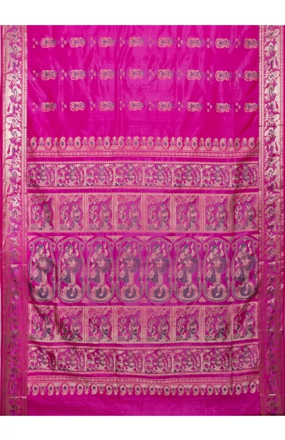 Swarnachari Silk Saree - Pink