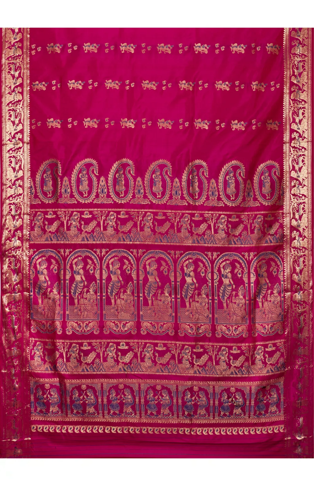 Swarnachari Silk Saree - Magenta